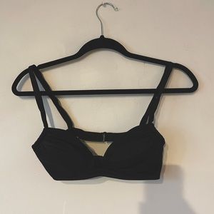 Lightly worn J Crew Bikini (top and bottom), both size Small, Black